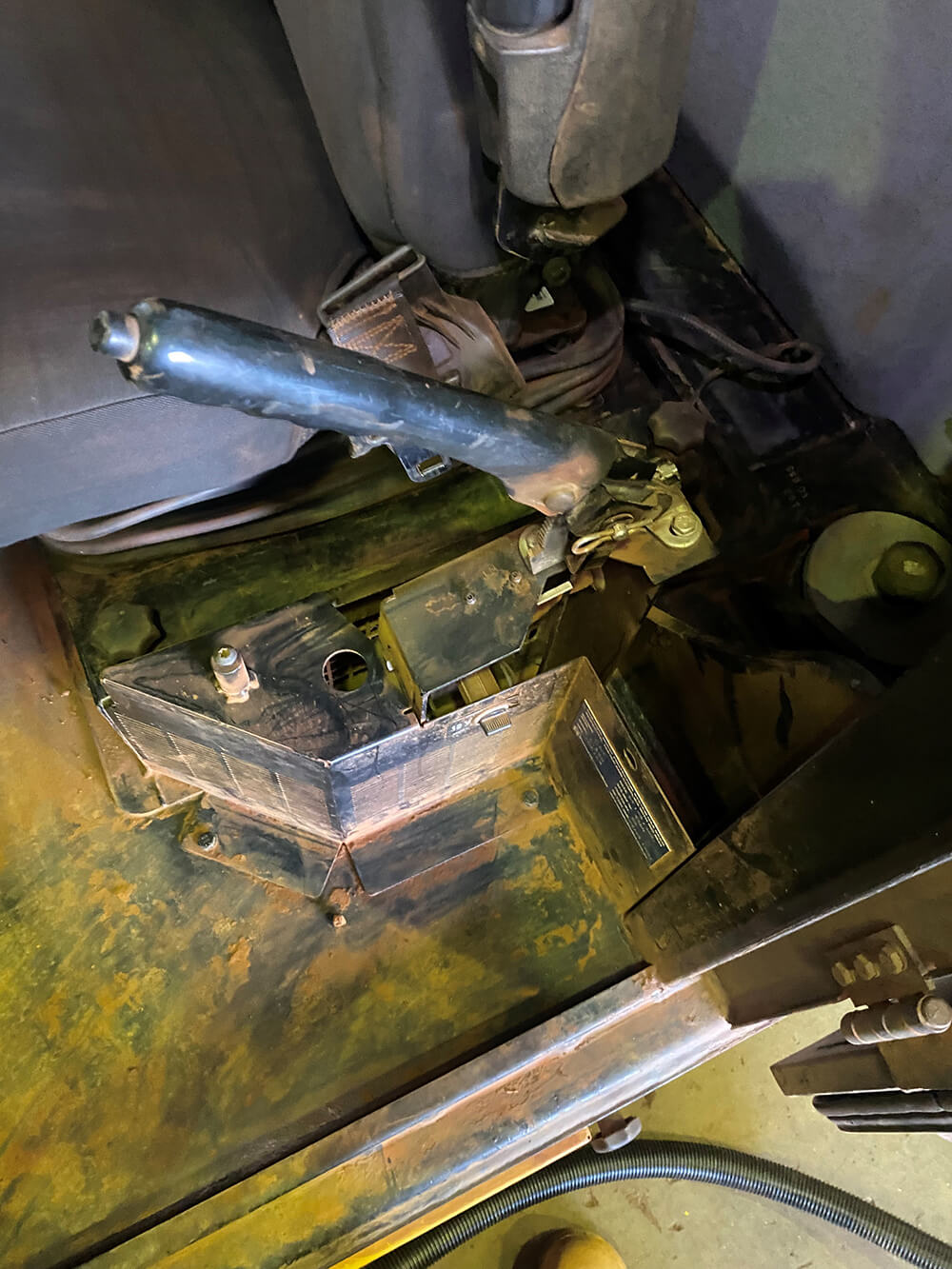 CAT Loader Floor Before